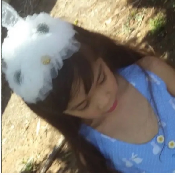Handmade Bunny Rabbit Headband Headpiece Lace Ruffle Ears Bead White main image 11